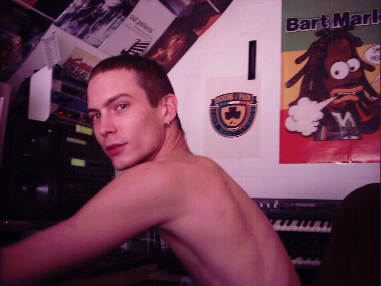 Where it started. Ralph at age 15 or 16 in his first music studio — long before Rolla Tunes, but already completely lost in music.